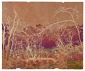 Maysey Craddock, to the heart of the woods
2026, gouache, thread and flashe on found paper